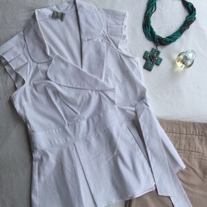 $ALE! $ALE! Le Lis Blanc Wrap Top